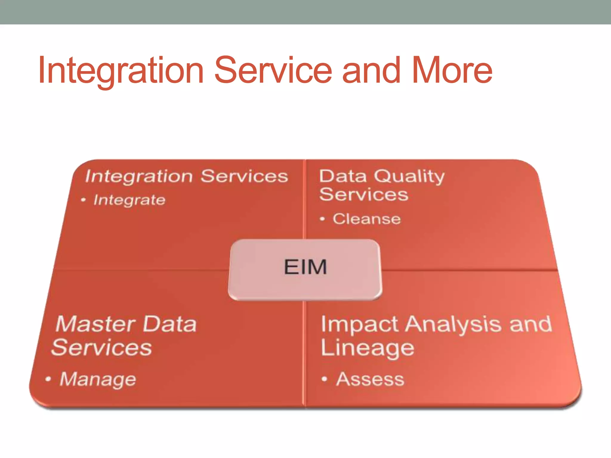 Integration Service and More