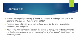 Interest Riba What’s ‘Interest’ in Islam.pptx and ruling about interest | PPTX