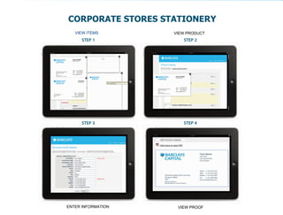 CORPORATE STORES  STATIONERY

  STEP 1             STEP 2




  STEP 3             STEP 4
 