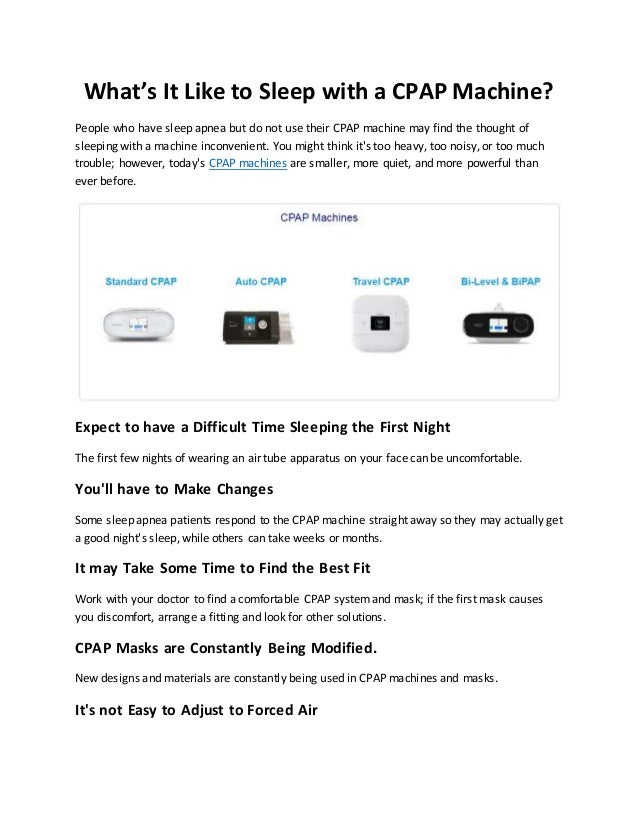 What’s It Like to Sleep With a CPAP Machine?