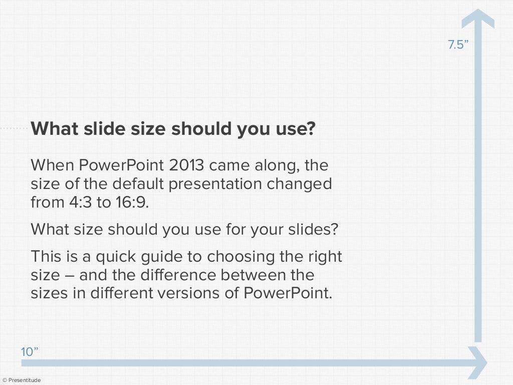 What slide dimensions should you use for your presentations?