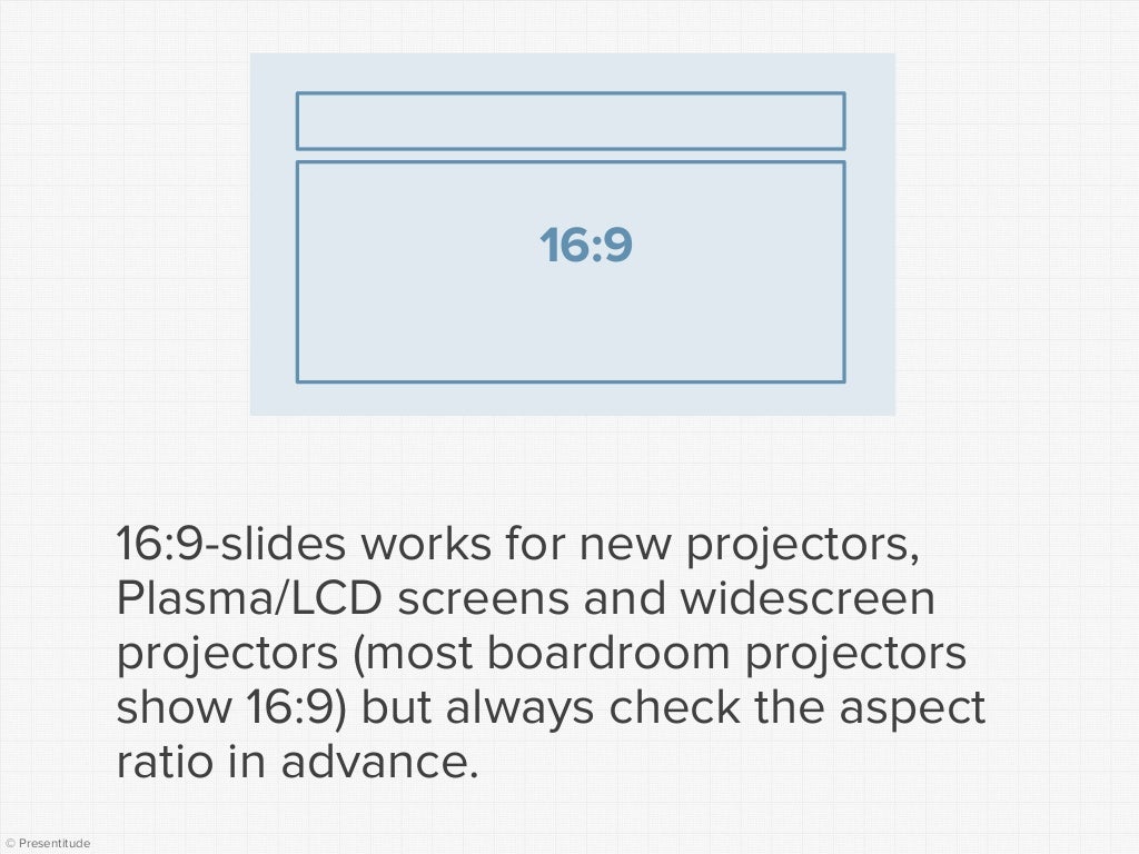 What slide dimensions should you use for your presentations?