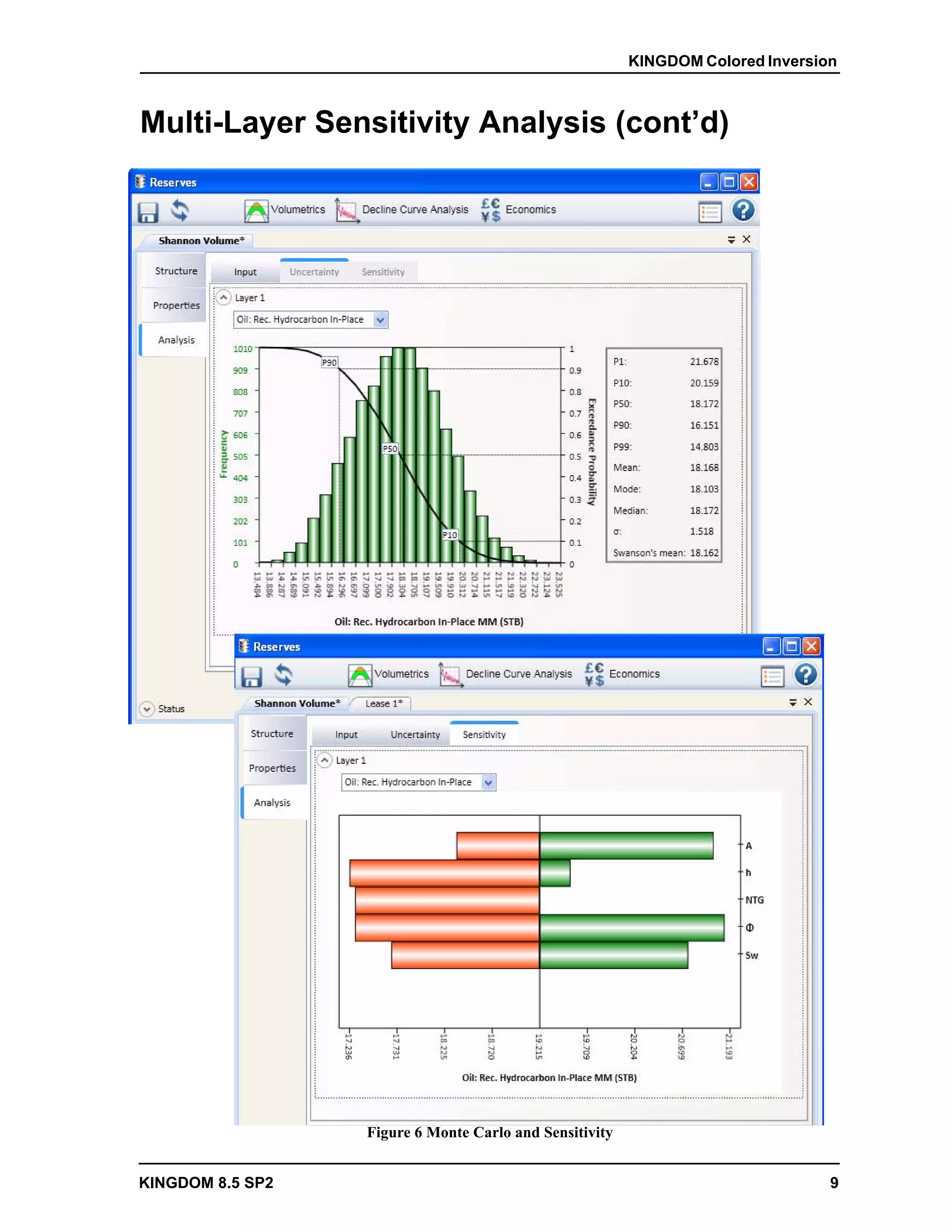 KINGDOM Colored Inversion



Multi-Layer Sensitivity Analysis (cont’d)




                  Figure 6 Monte Carlo and Sensitivity


KINGDOM 8.5 SP2                                                                  9
 