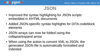 Exploring the new features in Oxygen XML Editor 20 - Development | PDF