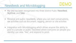 Newsfeeds and Microblogging
 