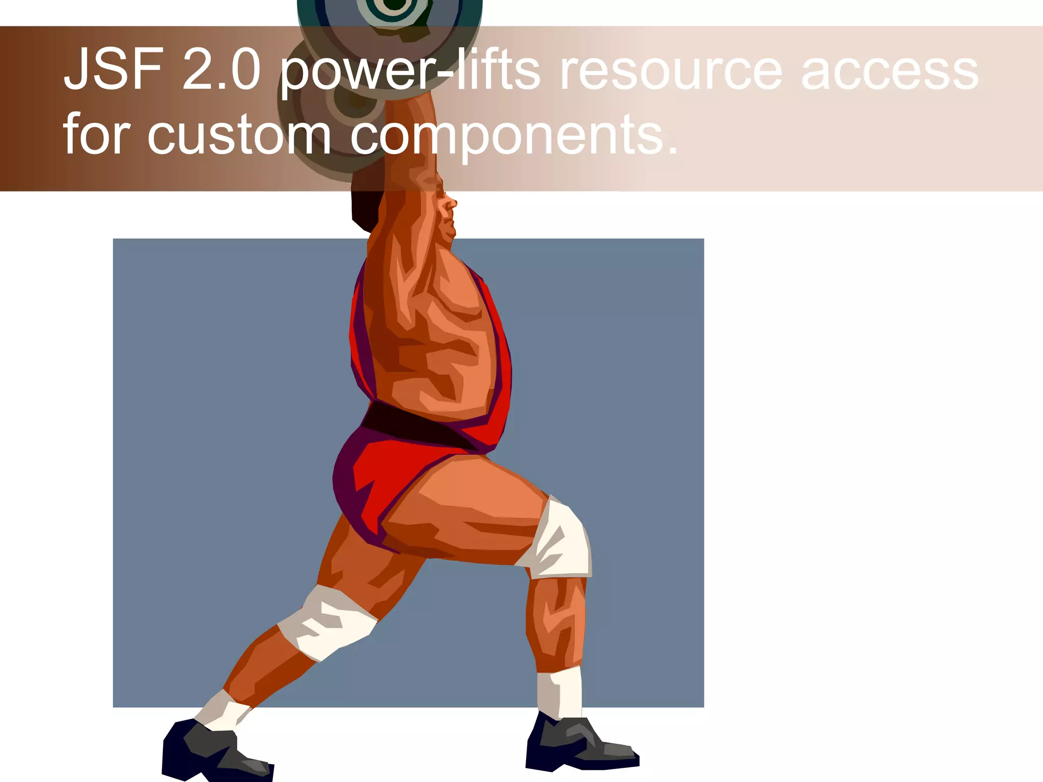 JSF 2.0 power-lifts resource access for custom components. 