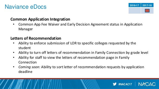 whats new and notable with naviance nacac 2017 letter of recommendation naviance