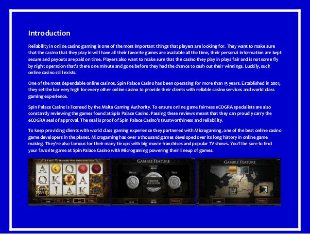 Spin palace casino download