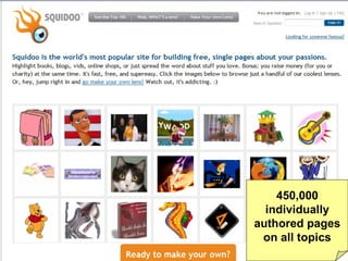 450,000 individually authored pages on all topics 