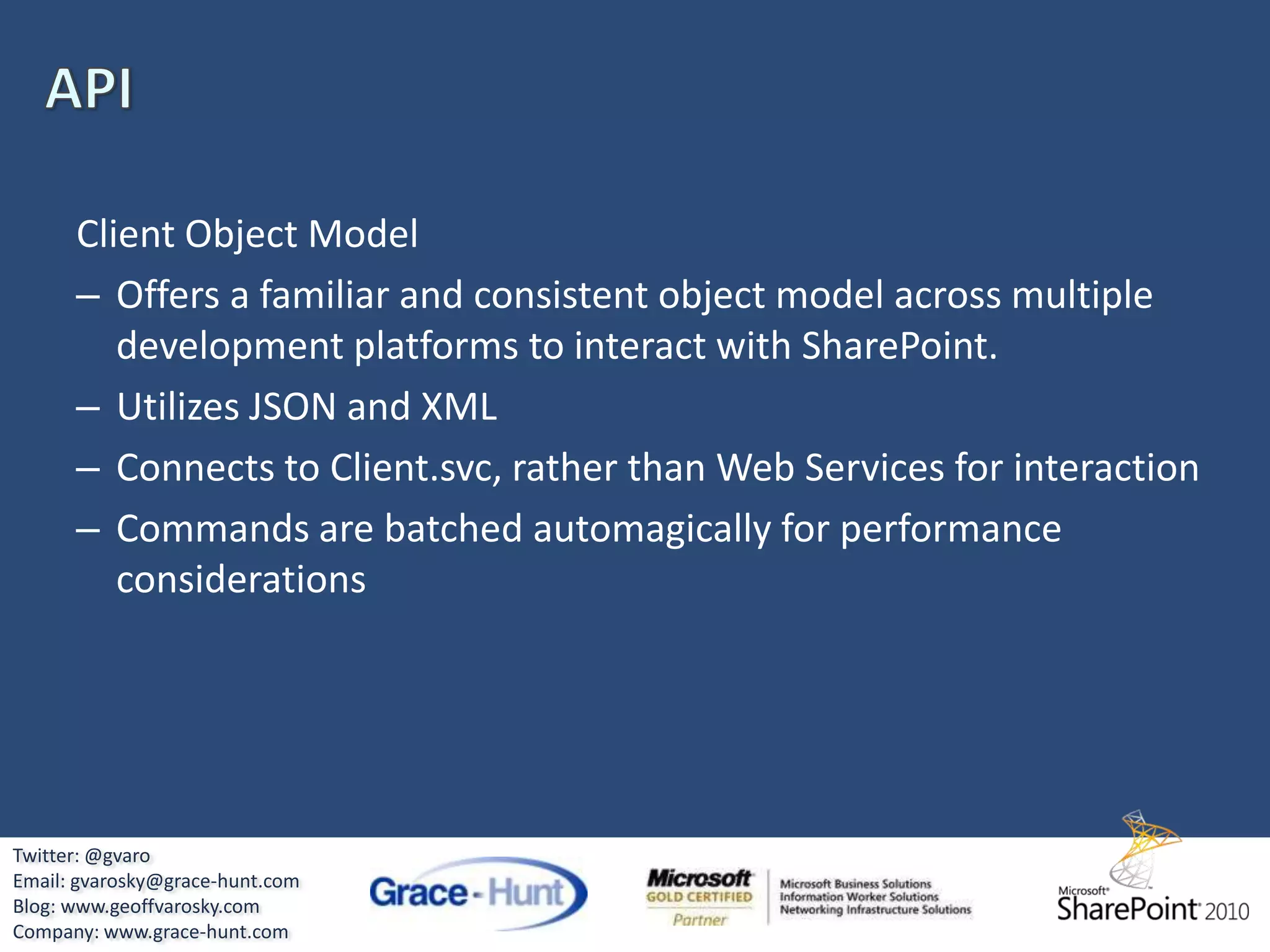 PowerShellTwitter: @gvaroEmail: gvarosky@grace-hunt.comBlog: www.geoffvarosky.comCompany: www.grace-hunt.com