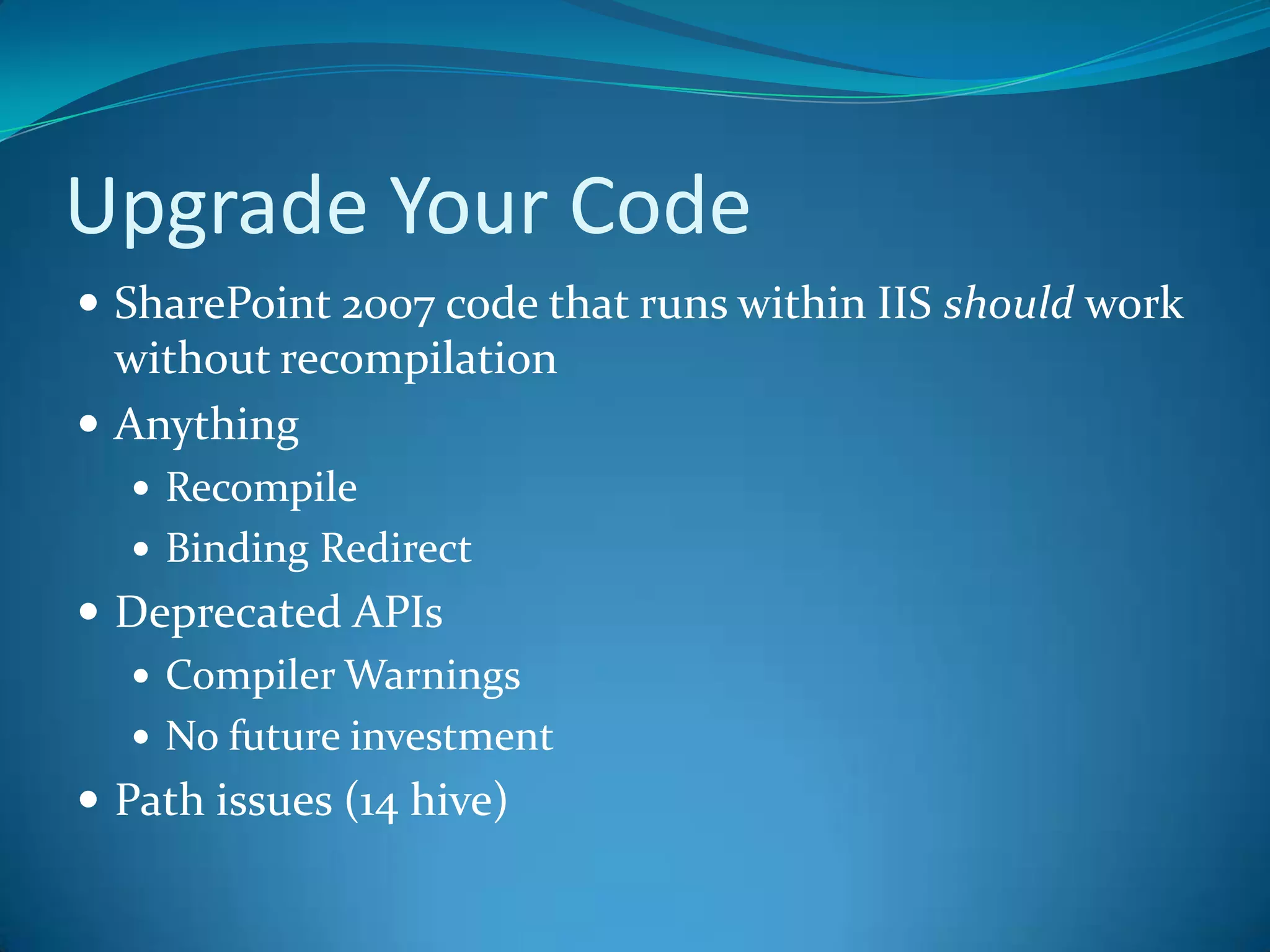 Ribbon and Dialog FrameworkReplaceable SharePoint OOB formsOpen as Web Page or as DialogClient Site Custom Actions in RibbonContext Sensitive Ribbon