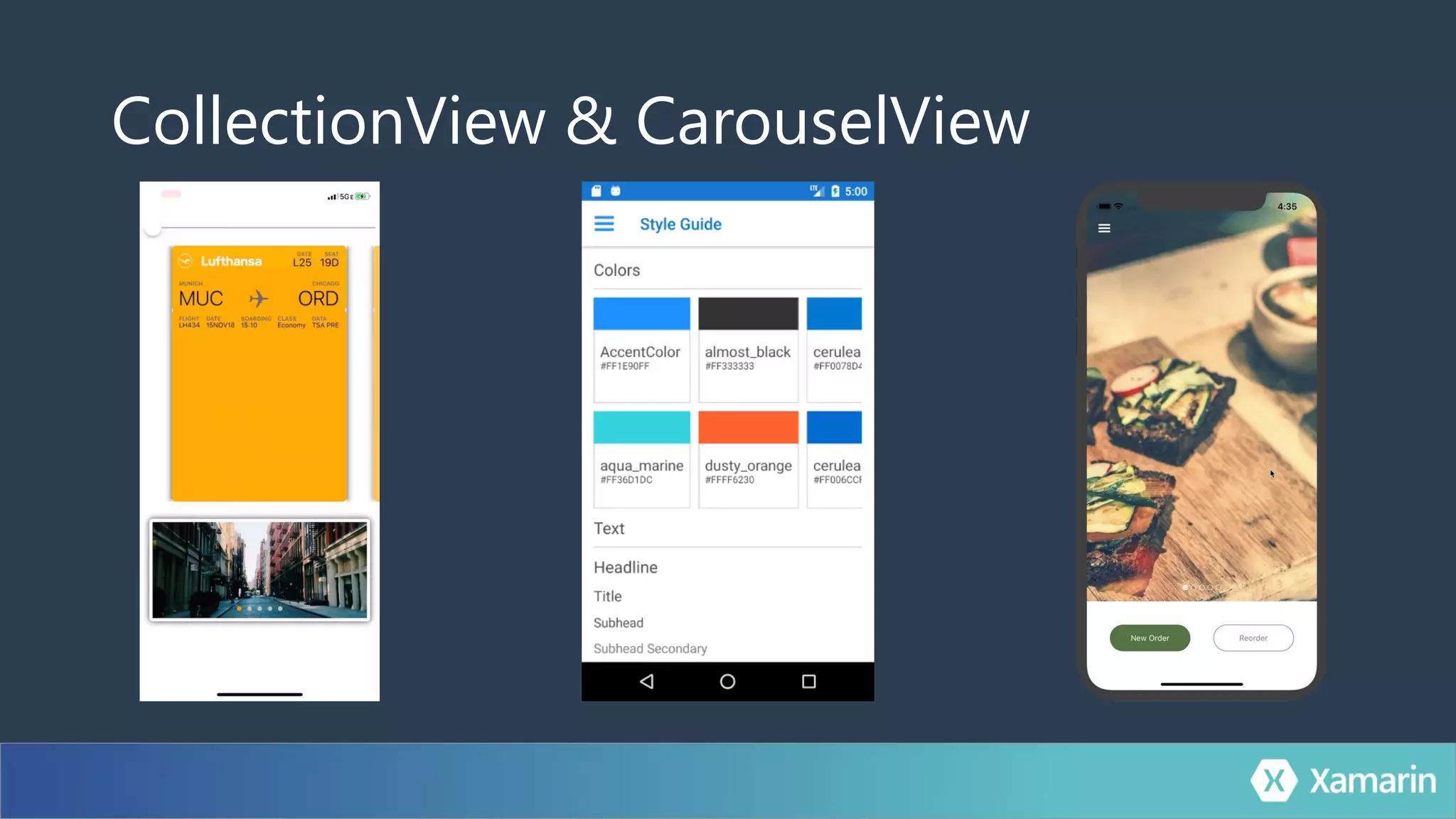 CollectionView & CarouselView
 