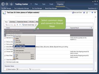 Microsoft Confidential66Test Case is first class work item in TFSDetailed steps along with expected results