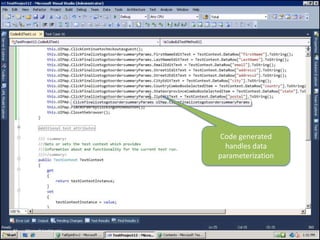 Microsoft Confidential85Specify test case which has action recording and click OK