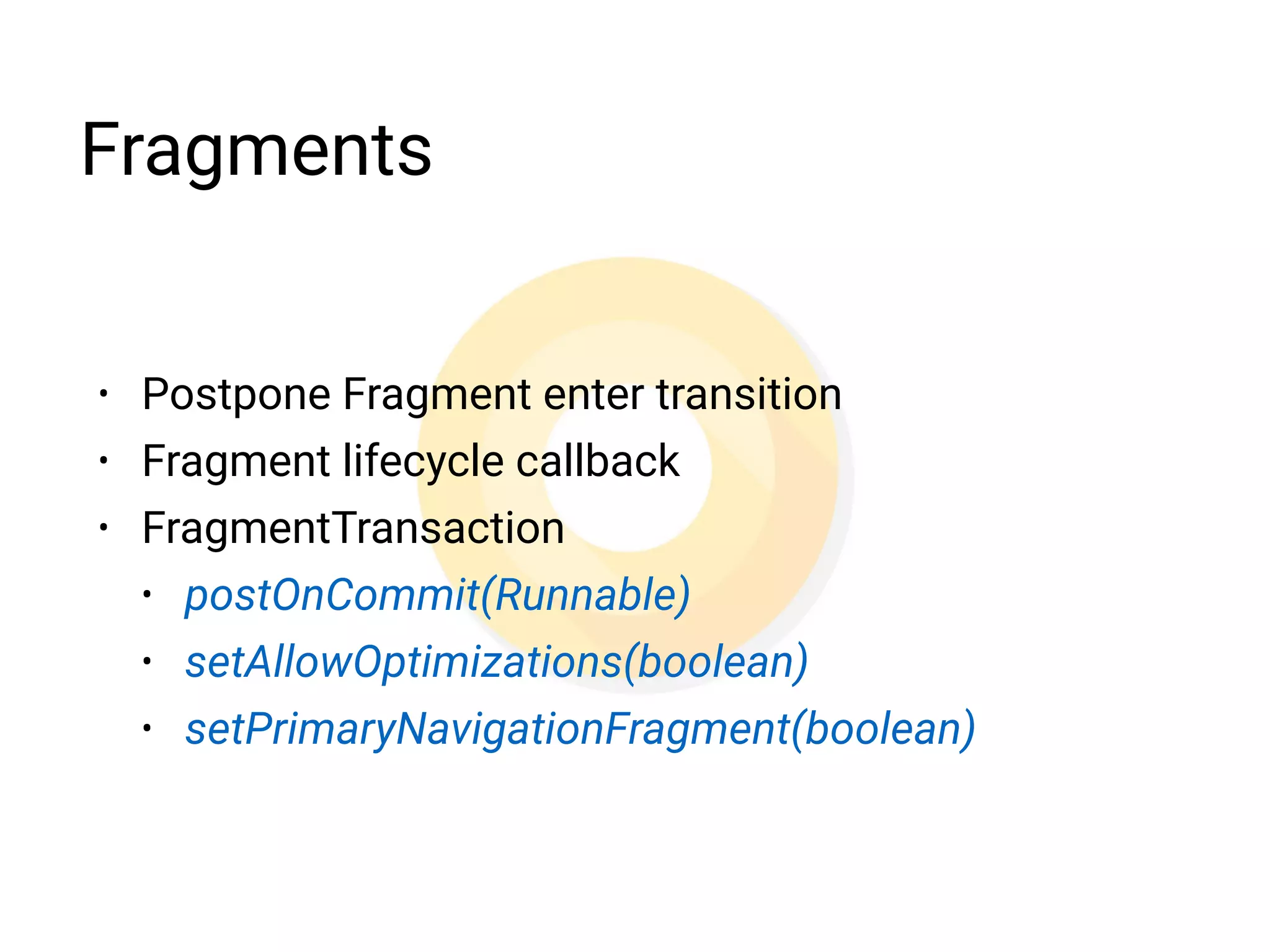 Background Execution Limits
• System release all wakelocks when the app enters the
cached state (not active components)
• App in background receive location update only a few
times each hour 
* Maybe changed in next Developer Previews
• The Service.startForeground() no longer works. Use
NotiﬁcationManager.startServiceInForeground() instead. 
Affected to apps that target Android O
• The Context.startService() now throws an
IllegalStateExceptions if an app tries to use that method
where the Service will be restricted
 