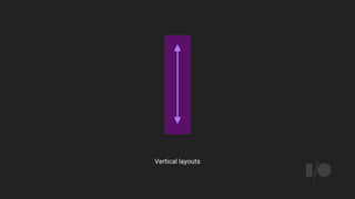 Vertical layouts
 