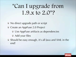 What's New in AppFuse 2.0