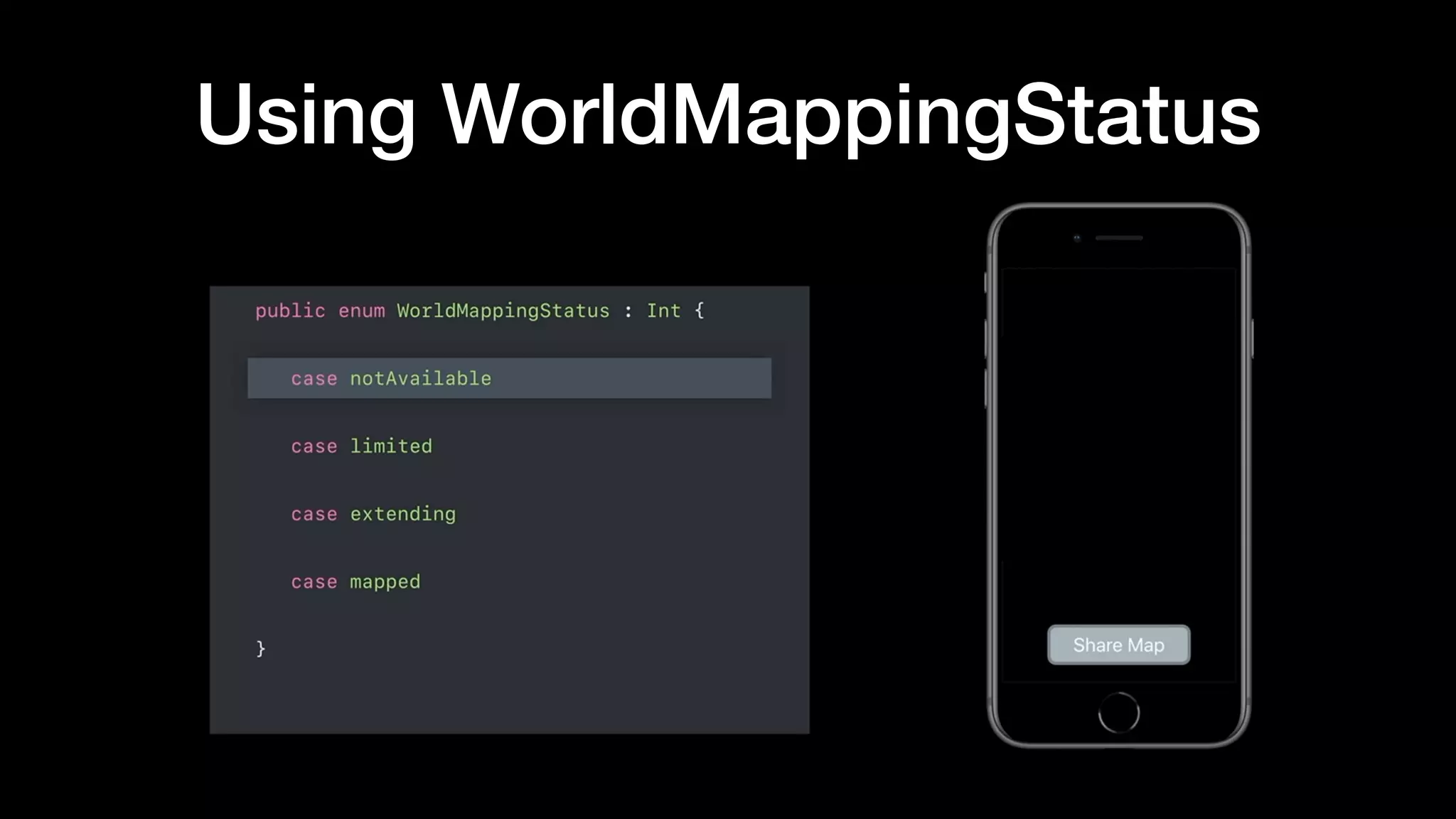 Using WorldMappingStatus
 