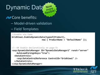 Client-side librariesMicrosoft Ajax Libraries are dead*Long live jQueryWhat does it mean?For new client-side development, use jQuery*NOTE: jQuery ships with ASP.NET 4