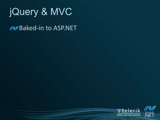 Dynamic DataCore benefits:Model-driven validationField Templates//Enable via CodeGridView1.EnableDynamicData(typeof(Product), 			new { ProductName = "DefaultName" });<!--OR Enable declaratively on page-%><asp:DynamicDataManager ID="DynamicDataManager1" runat="server"  AutoLoadForeignKeys="true">   <DataControls>     <asp:DataControlReferenceControlID="GridView1" />   </DataControls> </asp:DynamicDataManager> Now more flexible!