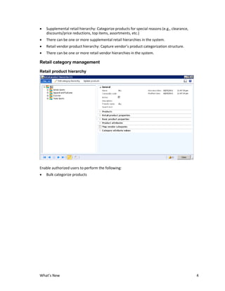 What's new in ax 2012 for retail | PDF