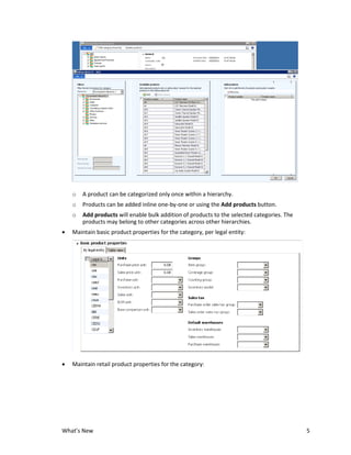 What's new in ax 2012 for retail | PDF