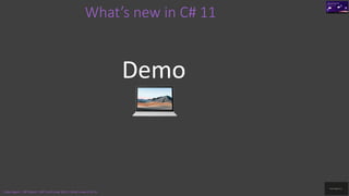 What's new in C# 11