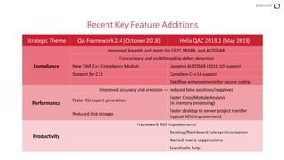 What's New in Helix QAC 2019.1 | PDF