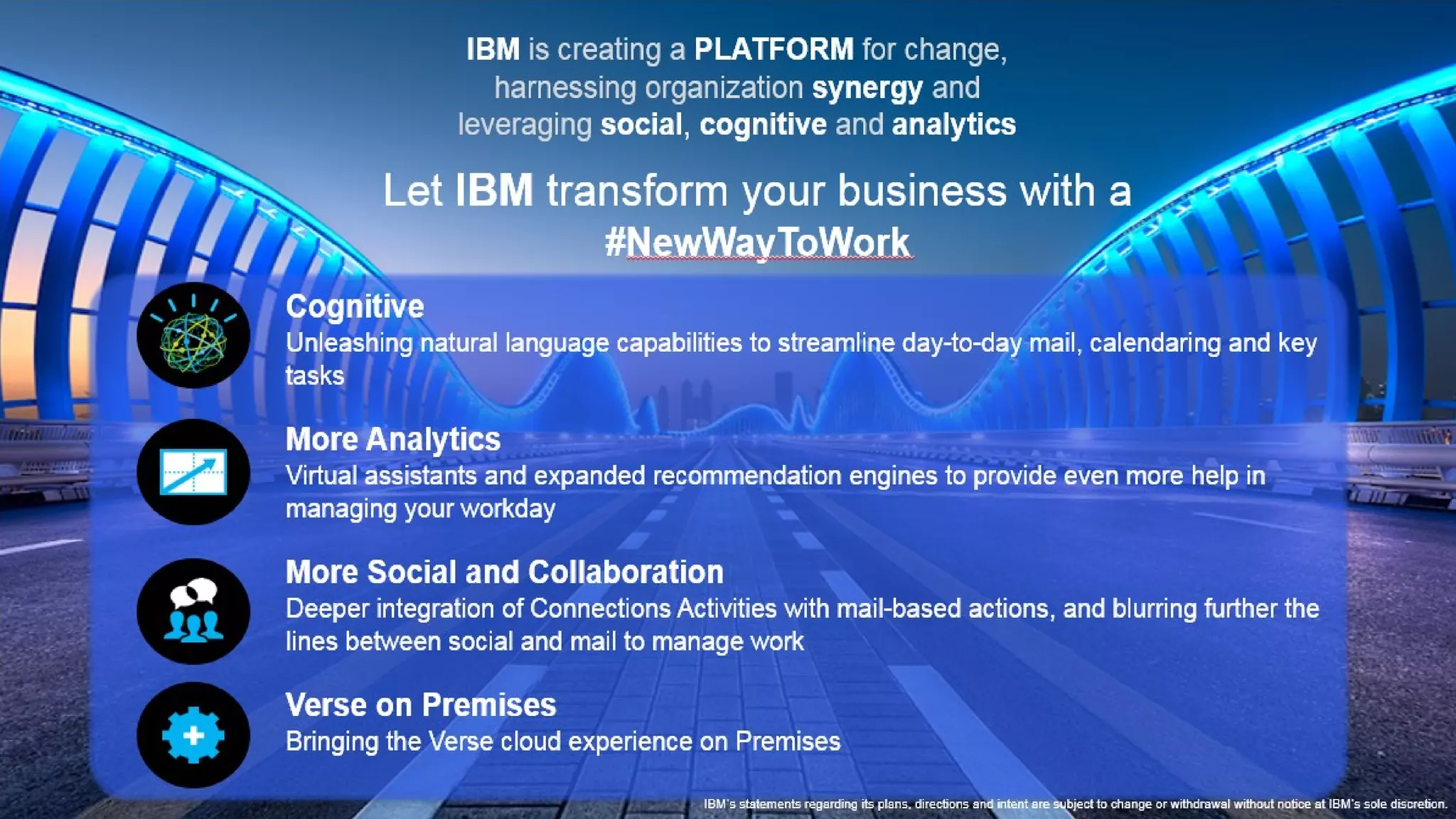 Summary Slide
• Major investments etc
• ​
 