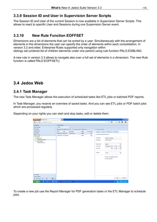 Whats new in Jedox Palo | PDF
