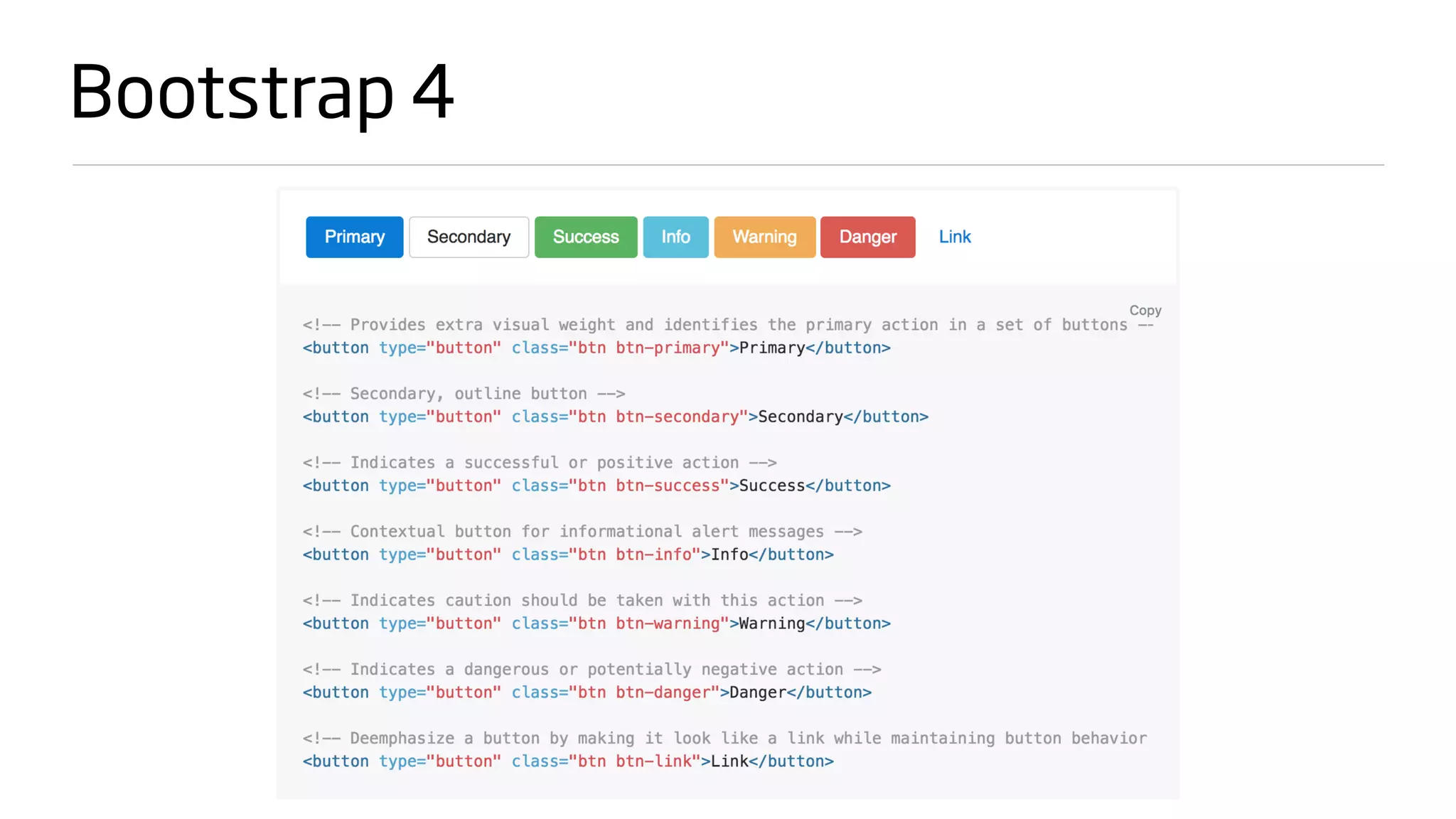 Bootstrap 4
 