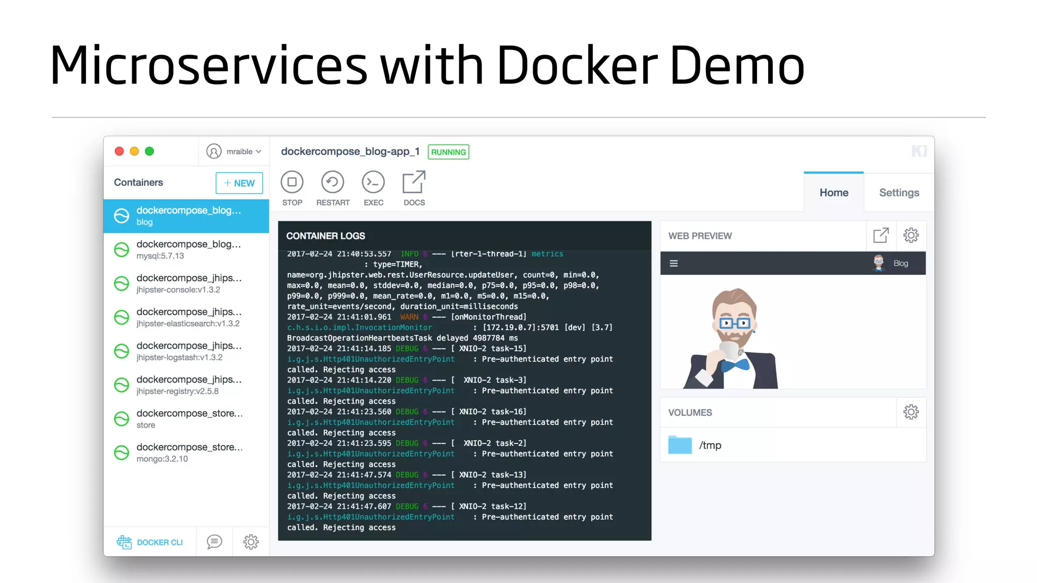 Microservices with Docker Demo
 