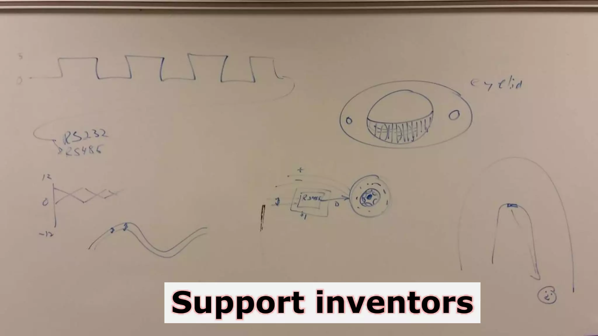 Support inventors
 
