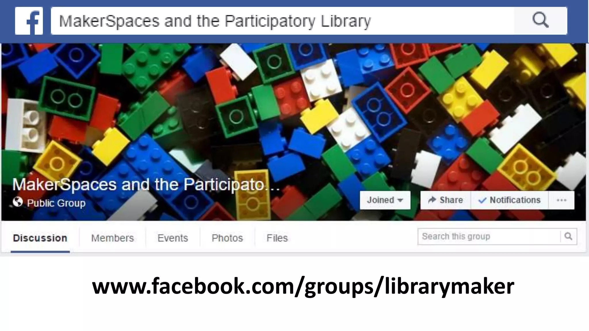 www.facebook.com/groups/librarymaker
 