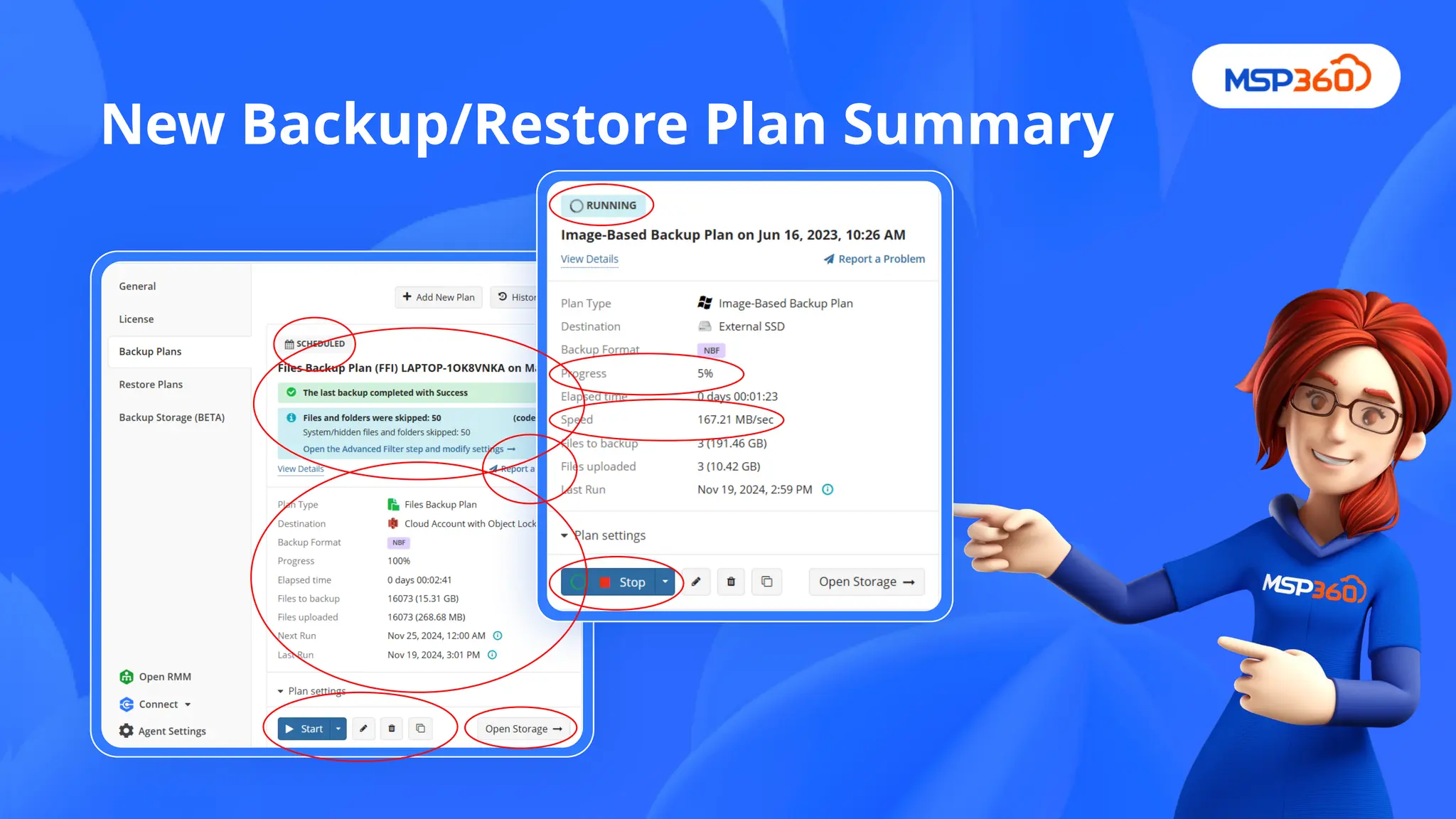 New Backup/Restore Plan Summary
 