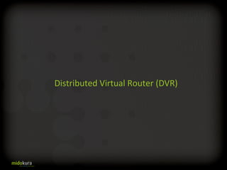 Distributed Virtual Router (DVR) 
6 
 