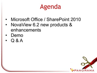 AgendaMicrosoft Office / SharePoint 2010