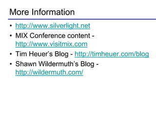 Whats New In Silverlight 3