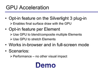 Whats New In Silverlight 3