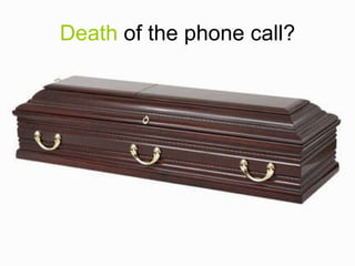 Death   of the phone call? 