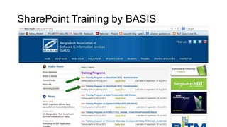 SharePoint Training by BASIS
 