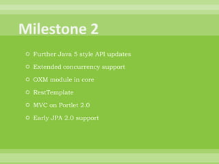 Whats New In Spring 3.0 ?