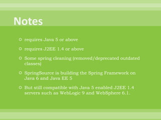 Whats New In Spring 3.0 ?