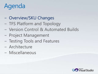 Tulsa TechFest 2010 - What's New in TFS 2010