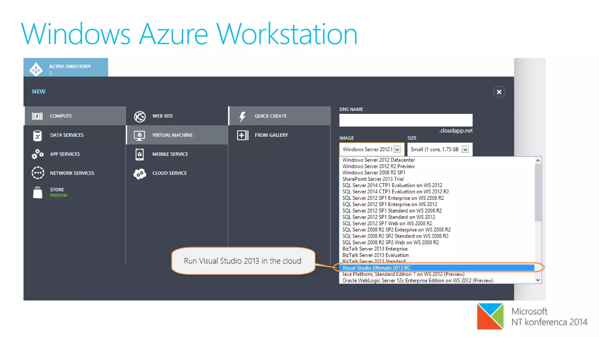 Windows Azure Workstation
 