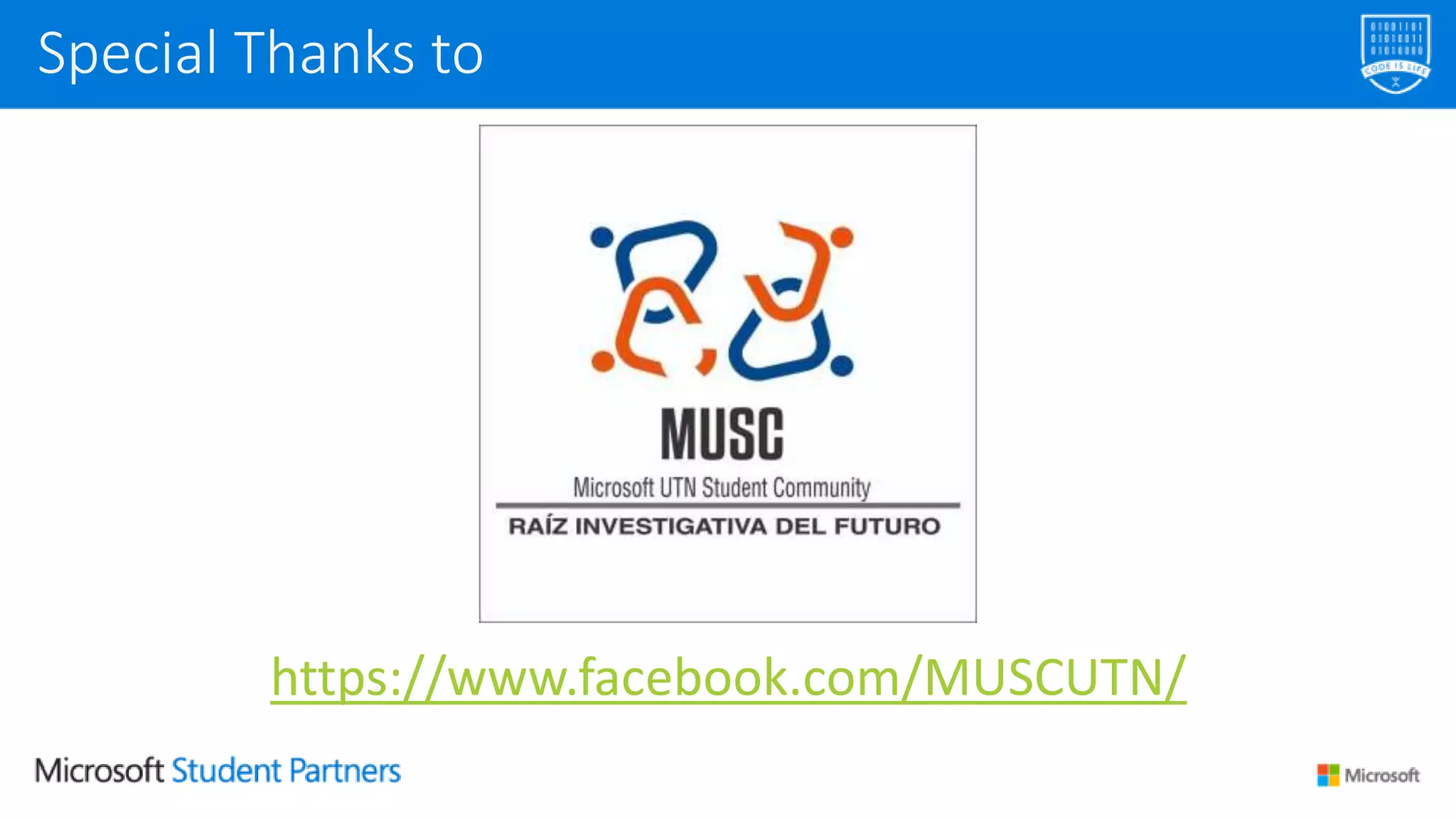 https://www.facebook.com/MUSCUTN/
Special Thanks to
 