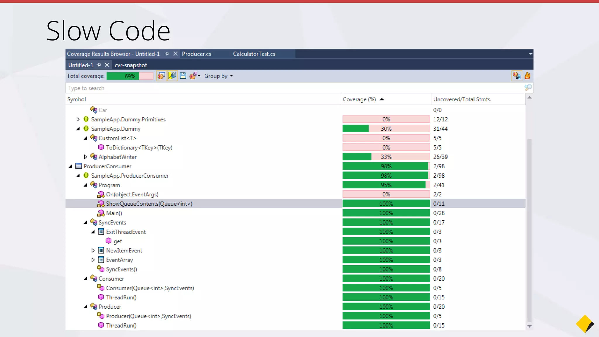 PerfTips
How long was your program running during the
previous step or since the last breakpoint?
Join the Conversation #VS2015 @AdamCogan
 