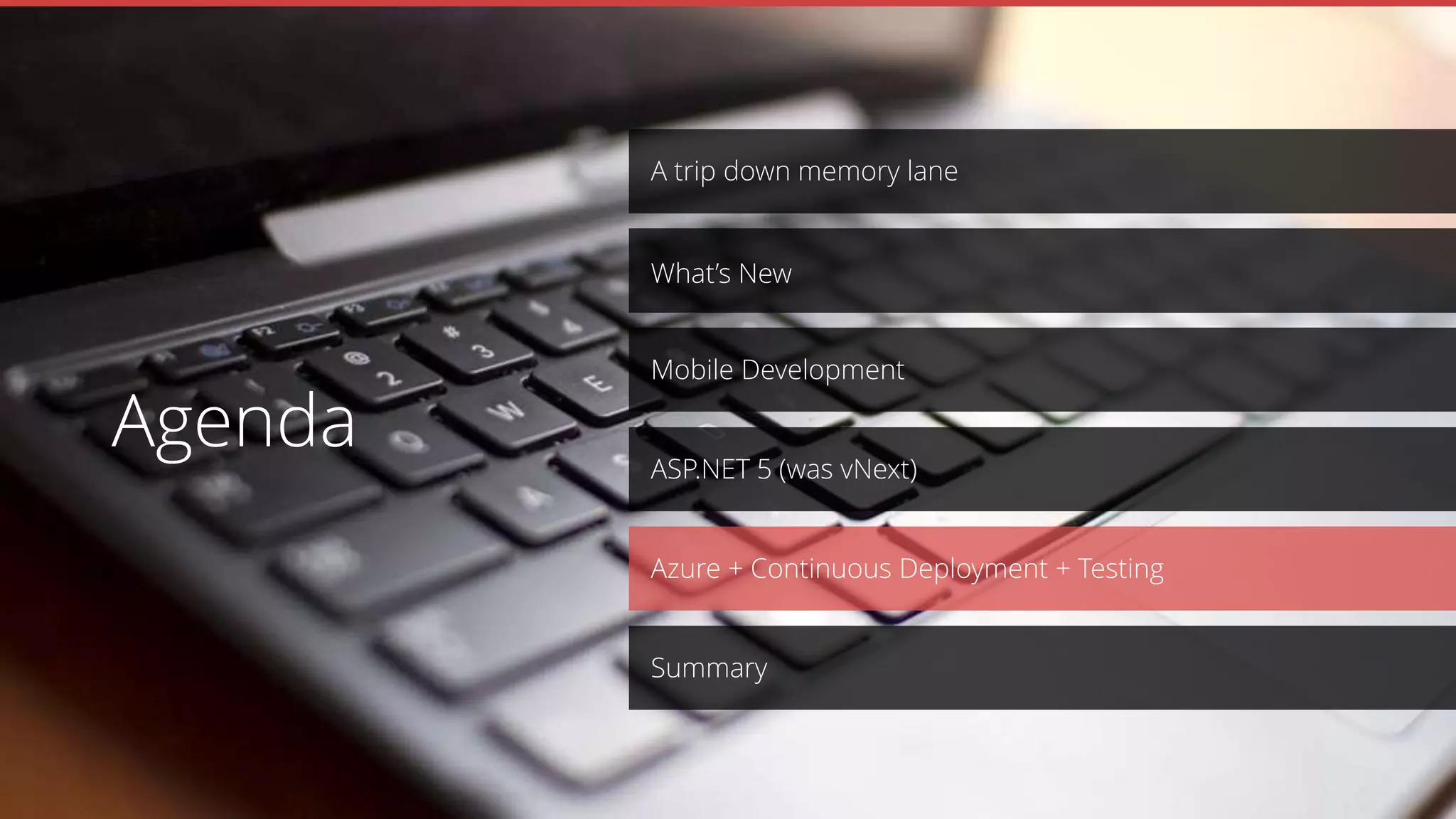Boss says “Azure is slow”
• We are a large cinema chain
• We have a 100 MB Deployment and an IIS startup time of 1 minute
• We have a large customer base
• We use Sitefinity
• We deploy multiple times a day
• The boss checks his site coincidentally right after we deploy! (He
thinks Azure is slow)
Join the Conversation #VS2015 @AdamCogan
 