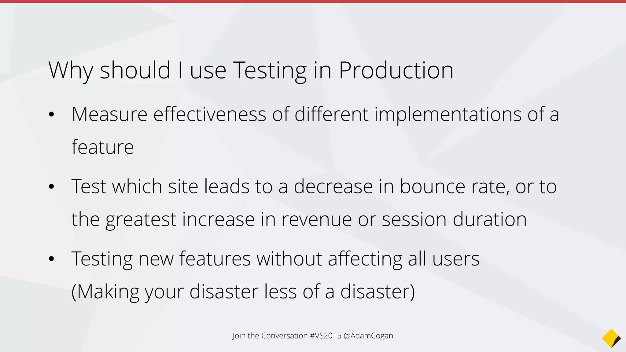 Eg. http://www.northwind.com
Eg. http://azuredeploy.azurewebsites.net
When deployment is finished, a
swap will automatically take place
Eg. http://www1.northwind.com
Eg. http://azuredeploy-preprod.azurewebsites.net
 
