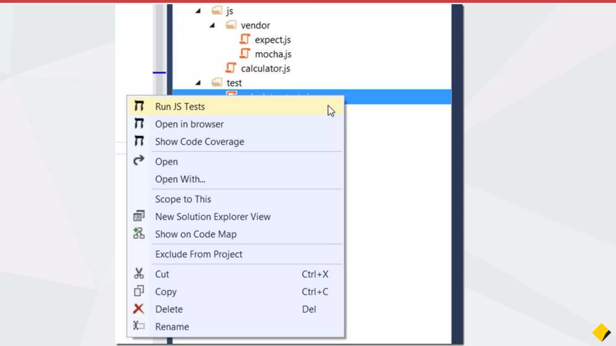 xUnit.net First Class Citizen in 2015
Join the Conversation #VS2015 @AdamCogan
Old way using MSTest
New way using xUnit.net
 